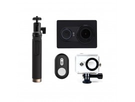 Xiaomi Yi Action Camera - International Edition + Waterproof Housing Original + Bluetooth Monopod
